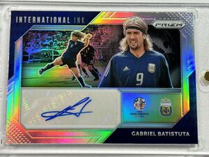 バティストゥータ【直筆サイン 49枚限定】2024 Panini Prizm Copa America Refractor Gabriel Batistuta Auto Autograph