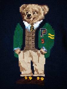 POLO RALPH LAUREN UNIVERSITY POLO BEARポロベア ニット sizeM