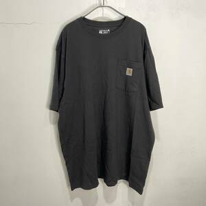 ☆送料無料☆Carhartt☆カーハート☆ポケットTシャツ☆ポケT☆XL☆黒☆LLOSE FIT☆K23