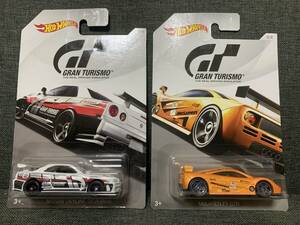 2個セット Hot Wheels ホットウィール NISSAN SKYLINE GT-R (R34)/McLAREN F1 GTR BNR34 グランツーリスモ GRAN TURISMO スカイライン