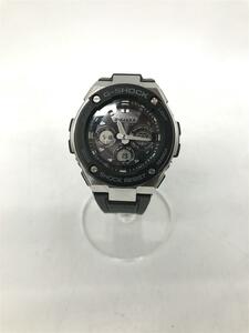 CASIO◆ソーラー腕時計・G-SHOCK/デジアナ/BLK