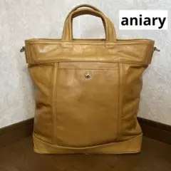 【美品】aniary アニアリ トートバッグ ショルダーバッグ 2way レザー