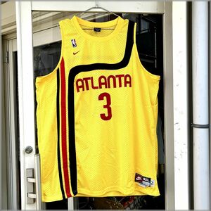 ★状態良好 ナイキ アトランタホークス シャリーフ アブドゥル ラヒーム ユニフォーム #3 4XL ビッグサイズ★ NBA ジャージ タンクトップ