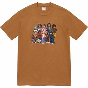 国内正規品 新品未使用 24SS SALE supreme 23SS Children Tee Light brown M mediumプリント Tシャツ ブラウン チルドレン シュプリーム 茶