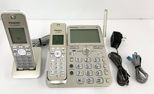 [rmm] Panasonic パナソニック コードレス電話機 VE-GD78DL-N シャンパンゴール 子機付き 通電確認 動作確認済み