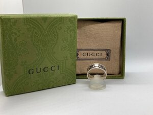 キングラム[01]GUCCI グッチ ダブルG リング 925 シルバー 6.0g ＃23 22号【送料無料】J106