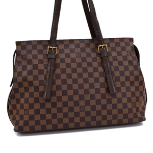 1点限定 ルイヴィトン チェルシー ショルダー トートバッグ N51119 ダミエ エベヌ ブラウン LOUIS VUITTON Chelsea