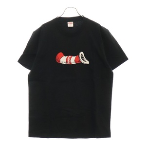 SUPREME シュプリーム 18AW Cat in the Hat Tee プリント 半袖 Tシャツ ブラック