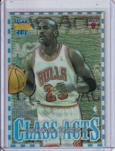 96/97 Topps Stadium Club ☆Michael Jordan/Jerry Stackhouse☆ Class Acts Refractors #CA1