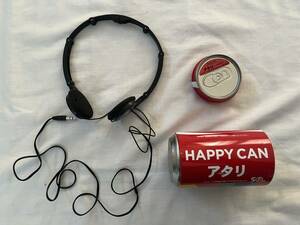 コカコーラ ハッピー缶 当たり Coca-Cola HAPPY CAN アタリイヤホン ヘッドホン 貯金箱