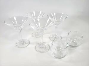 【美品】カクテルグラス　まとめ売り　　メーカー不明 ガラスグラス　クリスタルガラス