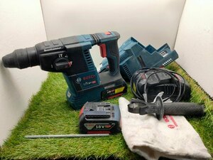 ☆BOSCHボッシュ ハンマードリル GBH18V-26 ハツリ可 バッテリ、充電器、集じんシステム、ケース付 動作確認済み