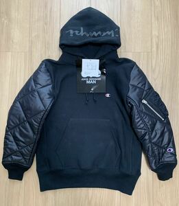 試着のみ23FW eYe JUNYA WATANABE MAN×Champion アイジュンヤワタナベマン×チャンピオン スウェット パーカー Sサイズ 定価99000円