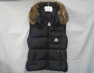 ◆ 美品 【 定価￥193.600 込み 】 MONCLER / モンクレール Bairon ファー付き ダウンベスト 【 サイズ：1 】 134462