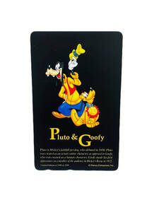 【コレクター必見】＊未使用品/非売品＊Disney ディズニー / Pluto & Goofy プルート＆グーフィー / テレカ50度 テレホンカード 管理：Y