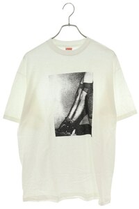 シュプリーム Tシャツ アーペーセー 09AW APC Legs Tee サイズ:L WネームレッグプリントTシャツ 中古 BS99