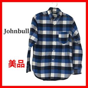 Johnbull　ジョンブル　チェックシャツ　ブロックチェック　日本製B1051