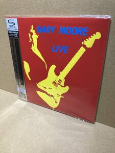 美盤SHM CD帯付！ゲイリー・ムーア Gary Moore / Live ライヴ Victor VICP-70143 紙ジャケ BACK ON THE STREETS PAPER SLEEVE 2010 JAPAN