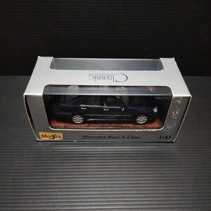 ● maisto「1/43 Mercedes-Benz　Sクラス　1998」マイスト　ミニカー　メルセデス・ベンツ