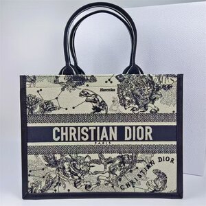 Christian Dior 極美品 ディオール トートバッグ クラシックデザイン キャンバス ブラック