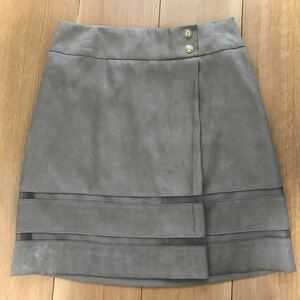 【中古】UNTITLED アンタイトル ベロアスカート SIZE 0 クリーニング済