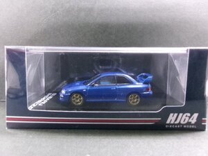 未開封 ホビージャパン 1/64 スバル インプレッサ 22B STi Ver. GC8改 ラリー カスタム Ver. ブルー (1534-645)