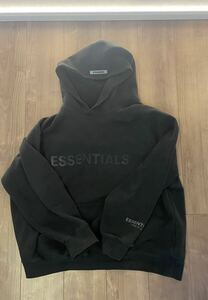 【1円】FOG essential フーディー パーカー 黒 Lサイズ（サイズ感XL）正規品 ESSENTIALS