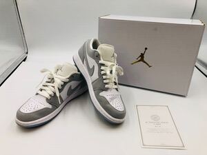 ♪ NIKE AIR JORDAN ナイキ ウィメンズ エアジョーダン1 ロー ホワイト/ウルフグレー 24cm DC0774-105 箱付き