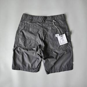 【未使用 ENGINIEERED GARMENTS Painter Shorts チャコールグレーコットンブロード 表記XS USA製】ワーク＆トラッドソースショーツ実寸W30