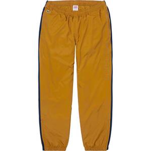 新品 Supreme LACOSTE Track Pant S ウォームアップ 裏地付き シュプリーム ラコステ トラック パンツ gold ゴールド