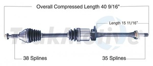 ！送無！2012-2014 フォード FORD エクスプローラー エコブースト 2.0L フロント 右 CVアクスルシャフトAssy 1本