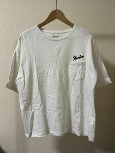 NUMBER (N)INE ナンバーナイン Tシャツ サイズ 1 フェンダー ロゴ クルーネック Tシャツ 白 ホワイト