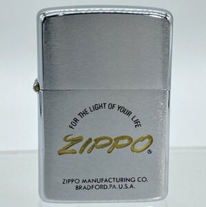 ZIPPO ジッポ ライター【20】1981年 ロゴ入り USA クロームメッキ / ピン交換済【道楽札幌】