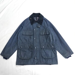 80s Barbour bedale c34 ネイビー　3ワラント　バブアー　ビデイル　4ポケット　