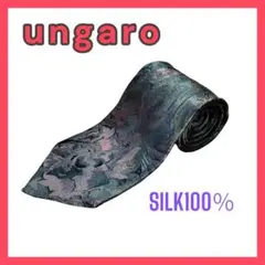 【特別価格中】ungaro ウンガロ ネクタイ SILK100％ 花柄 018