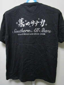 サザンオールスターズ 年越しライブ2004-2005 暮れのサナカ 半袖Ｔシャツ・L・黒（桑田佳祐Southern All Starsライブコンサートグッズ）