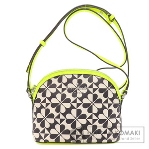 kate spade ケイトスペード クローバー柄 ショルダーバッグ PVC レディース 中古