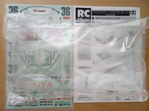 タミヤ トヨタトムス84C ボディパーツ リヤウィング ステッカー RM01