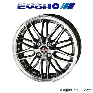 共豊 アルミホイール 1本 シュタイナー LMX ブーン M700S/M710S(16×6.0J 4-100 INSET45 ブラックポリッシュ)KYOHO STEINER LMX