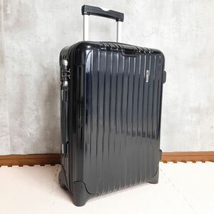 【美品】RIMOWA リモワ SALSA DELUXE サルサデラックス 35L 機内持ち込み 2輪 TSAロック 光沢 ブラック 黒 キャビン スーツケース キャリー