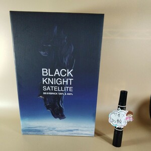 限定　BLACK KNIGHT SATELLITE BE@RBLACK 100%&400% MEDICOM TOY 