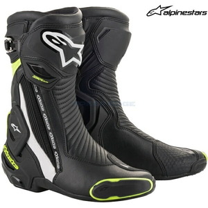 在庫あり alpinestars アルパインスターズ ブーツ SMX PLUS v2 BOOT カラー:BLACK WHITE YELLOW FLUO(125) サイズ:40/25.5cm