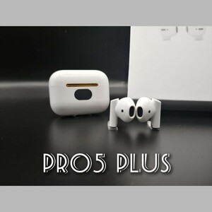 【Bluetooth】ワイヤレスイヤホン(ホワイト)Pro plus5 