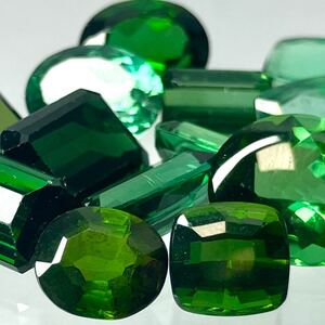 1円〜!!≪天然グリーントルマリンおまとめ35.5ct≫d約7.1g ルース 裸石 宝石 jewerly green tourmaline w3ゆ103