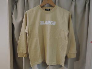 X-LARGE エクストララージ XLARGE Kids ベーシックロゴ 長袖Tシャツ L/STEE ベージュ 130 キッズ ZOZOTIWN 完売 最新人気品 送料230円～