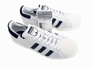 デッド!! レア!! 17年 adidas SUPERSTAR BOOST スーパースター ブースト 白ｘ黒 レザー 天然皮革 us 9.5 / 27.5 ㎝