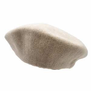 美品 ナミキデザイン NAMIKI design ウール ベレー帽 帽子 キャップ 57.5cm アイボリー/メンズ レディース