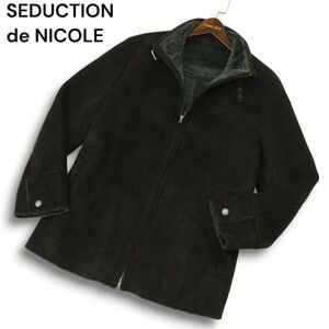 【00s★Y2K】SEDUCTION de NICOLE ニコル 秋冬★ フェイクムートン ジャケット コート Sz.50 メンズ　C4T09939_B#N