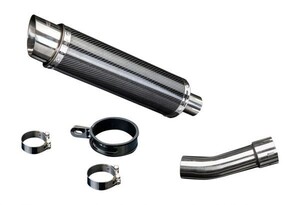 DELKEVIC スリップオンカーボンマフラー★KAWASAKI ER5 1996-2007 350mm KIT260F