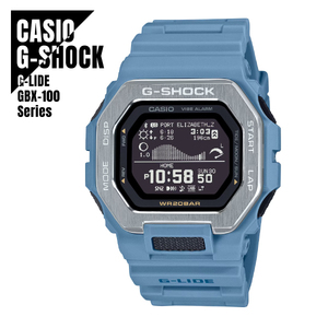 CASIO カシオ G-SHOCK Gショック G-LIDE Gライド Bluetooth搭載 モバイルリンク GBX-100-2A ライトブルー 腕時計 メンズ ★新品